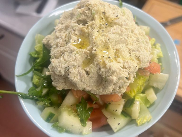 Chicken Salad on Lettuce Bed