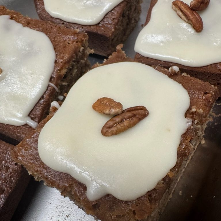 Banana Bread Brownies w/ Pecans